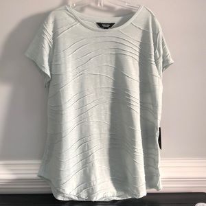 Simply Vera Vera Wang Top Women's Size Large Green Short Sleeve NWT‎